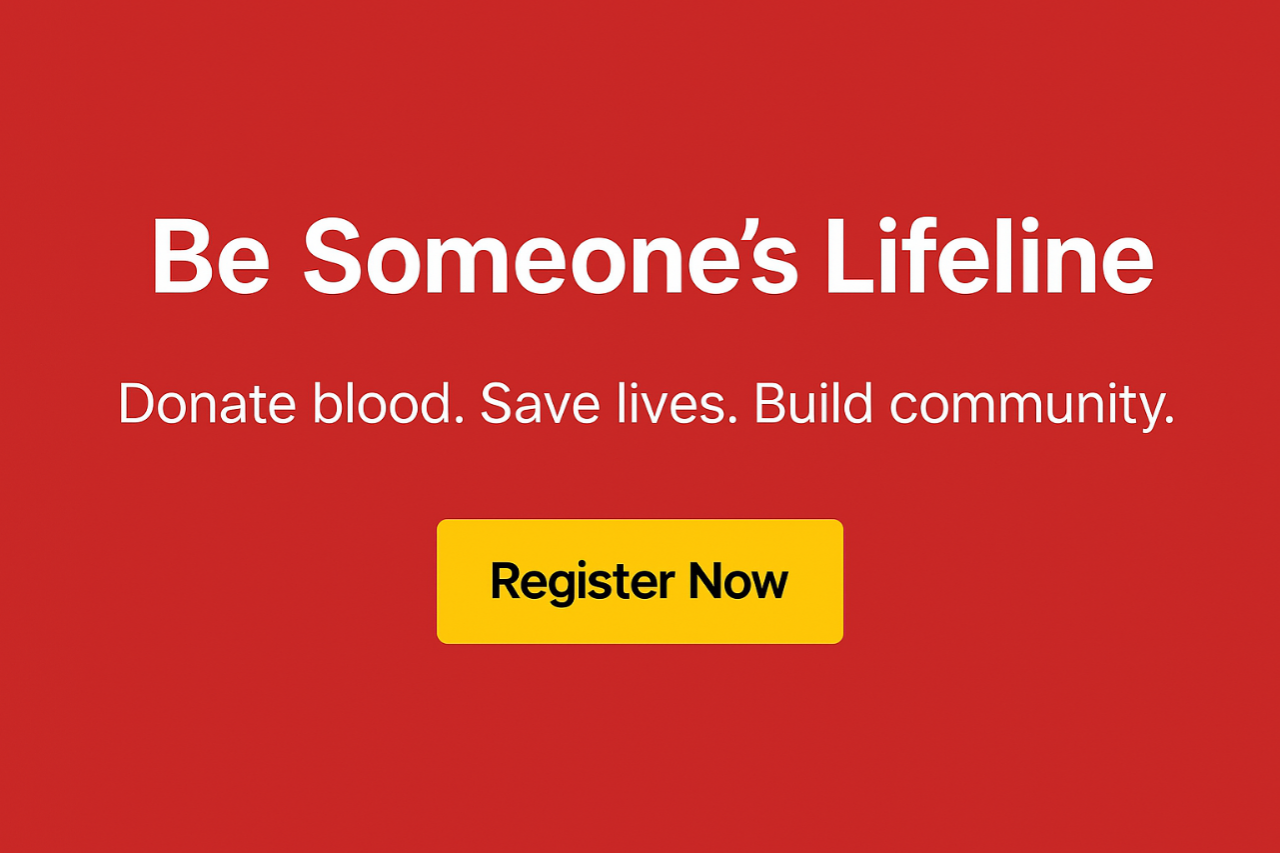 People donating blood